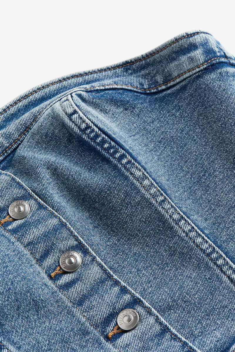 Denim bustier top