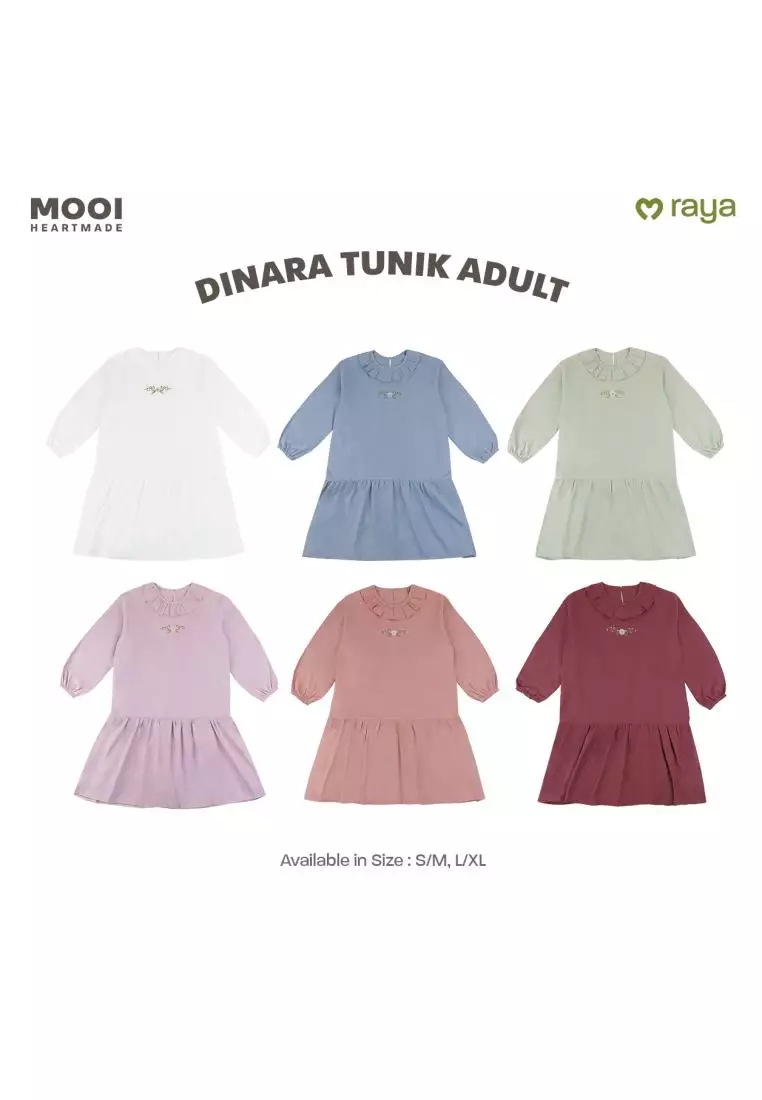 Mooi Tunik Wanita Atasan Wanita Dinara Tunik - Clary Sage