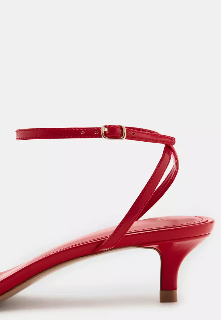 Criss-Cross Straps Heeled Sandals
