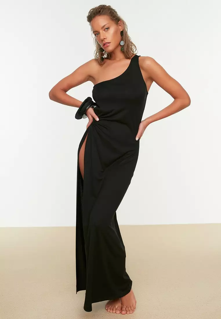 Buy Trendyol Fitted One Shoulder Beach Dress 2024 Online | ZALORA Singapore