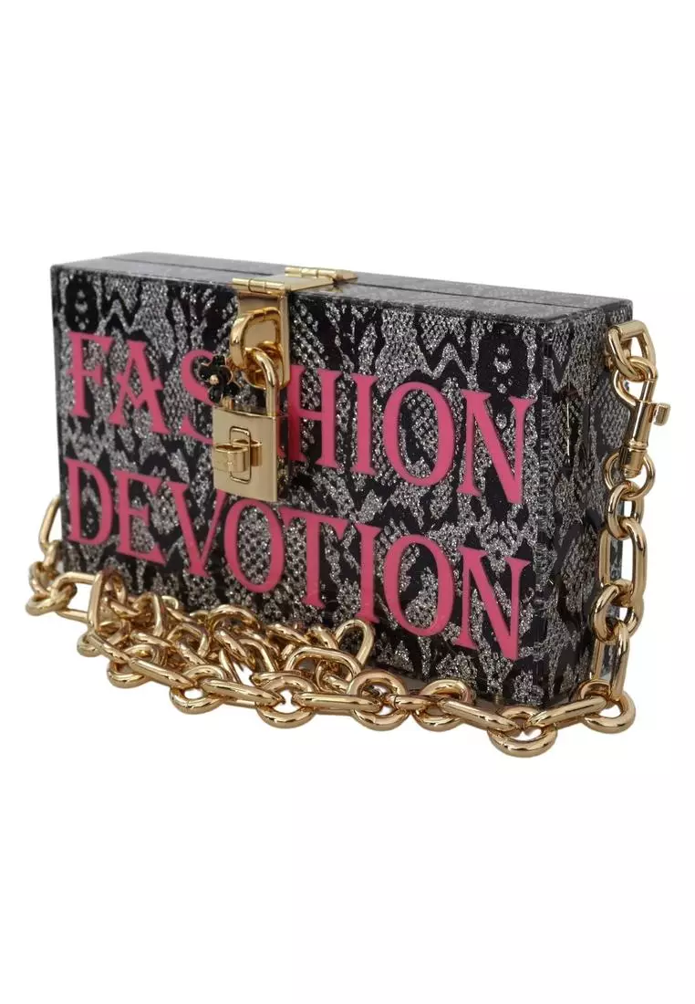 Buy Dolce Gabbana Dolce Gabbana Gray Fashion Devotion Clutch