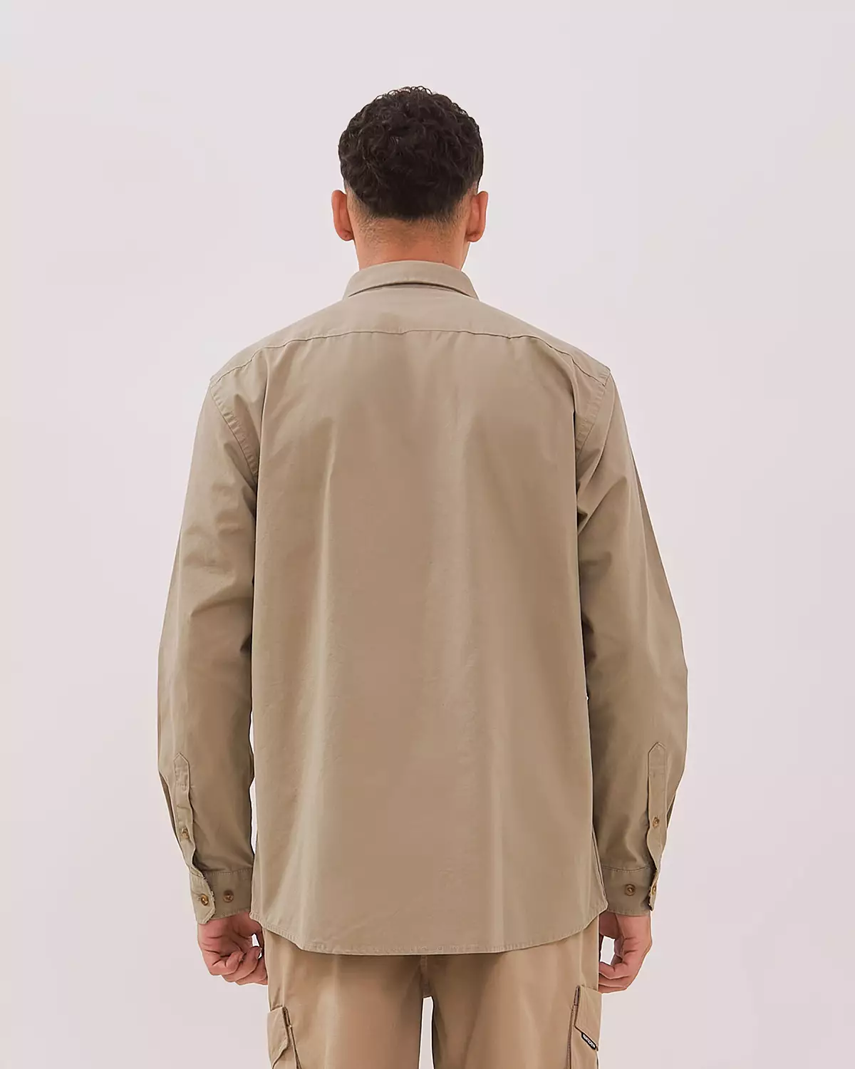 MEN'S CREAM LONG SLEEVE SHIRT