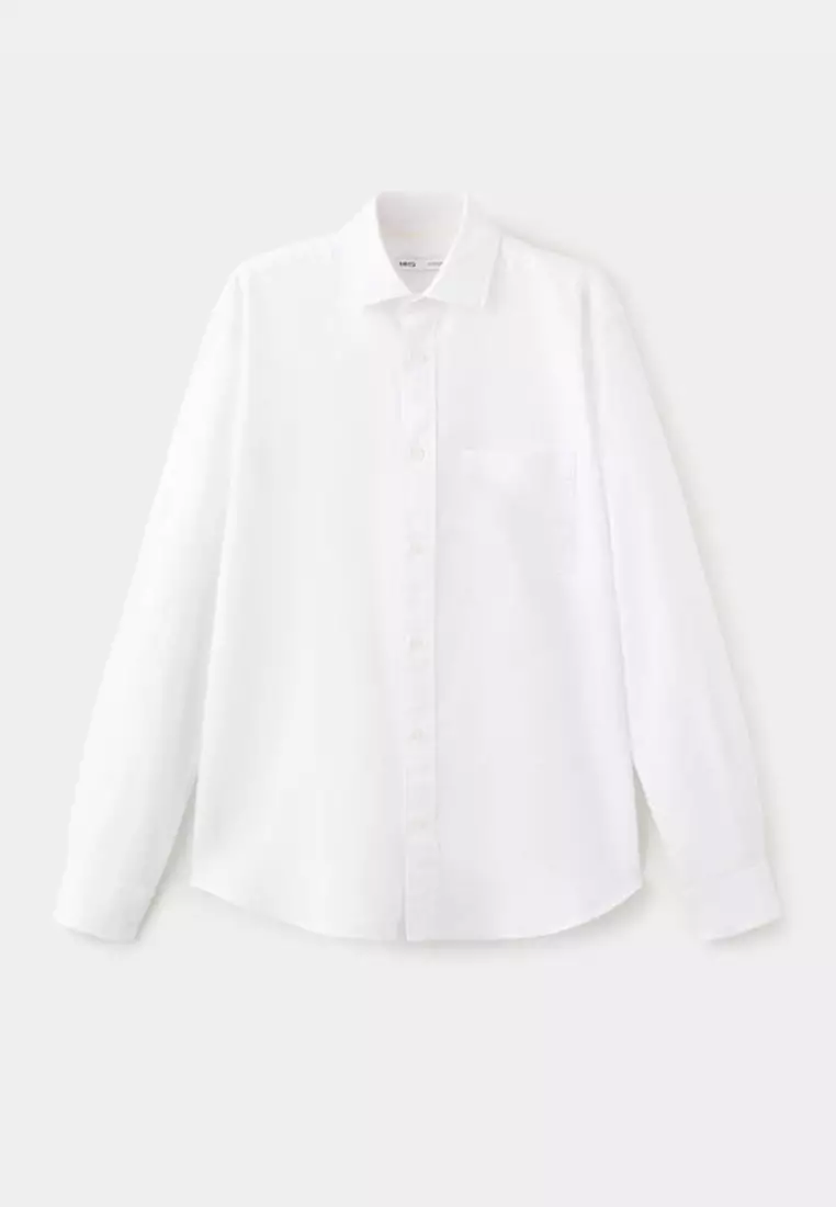 Linen-Cotton Shirt With Pocket