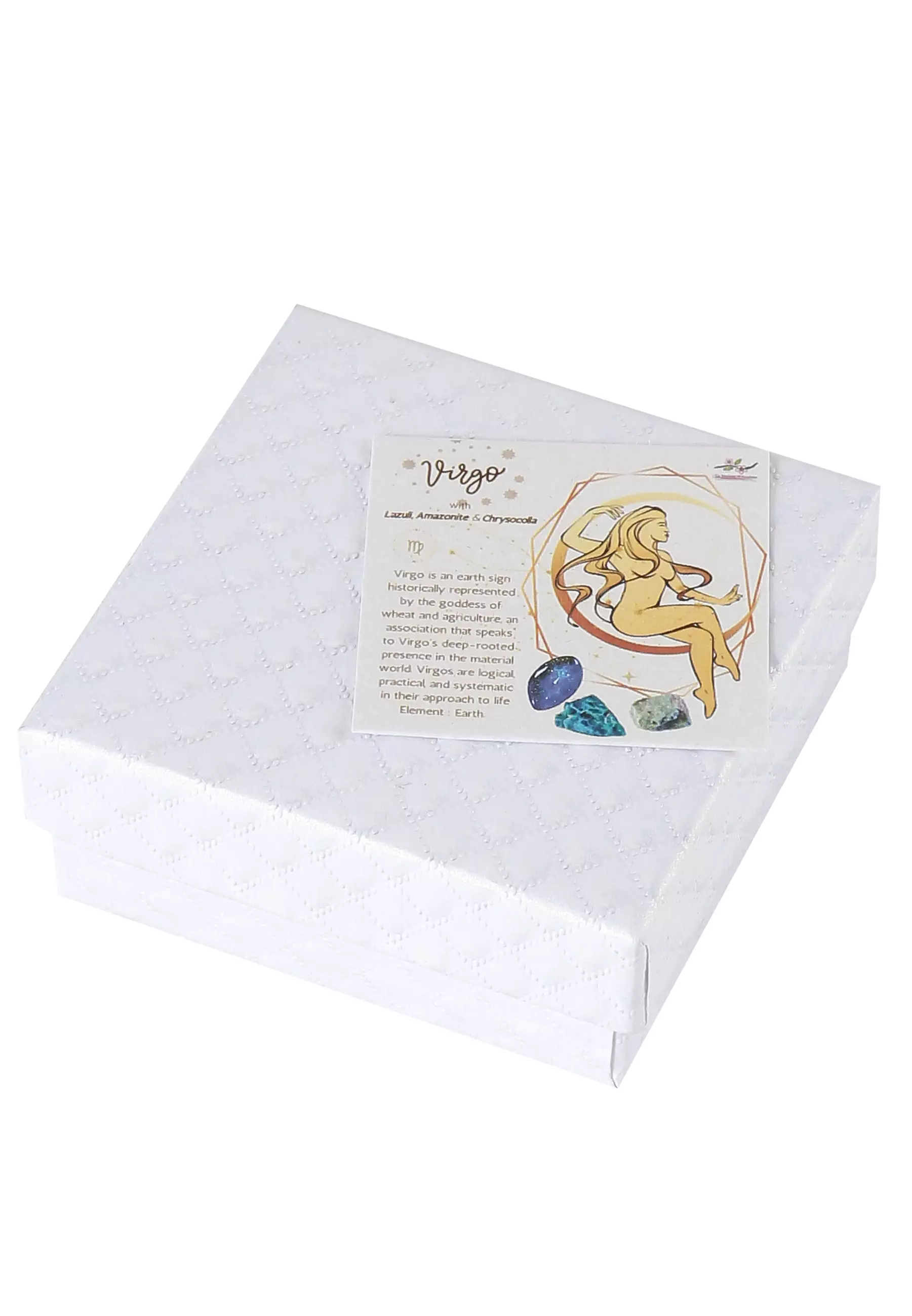 Virgo with Lazuli, Amazonite, Chrysocolla