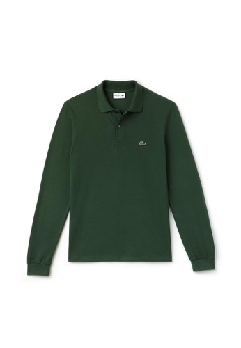 Lacoste green Men's Long-sleeve Lacoste L.12.12 Polo Shirt E007FAAC40DA8CGS_1