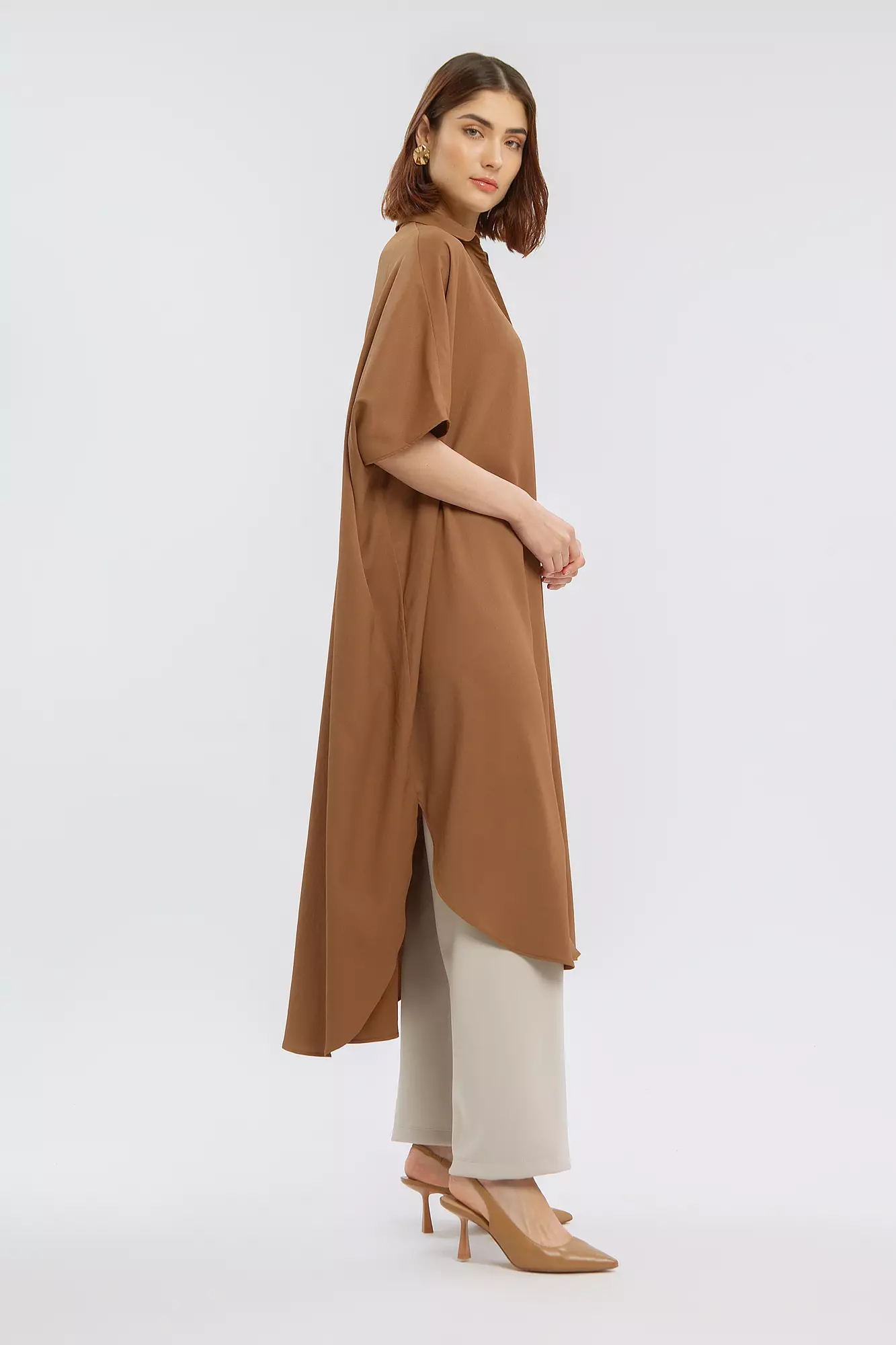 Minimal Raye Kaftan Brown ALL SIZE