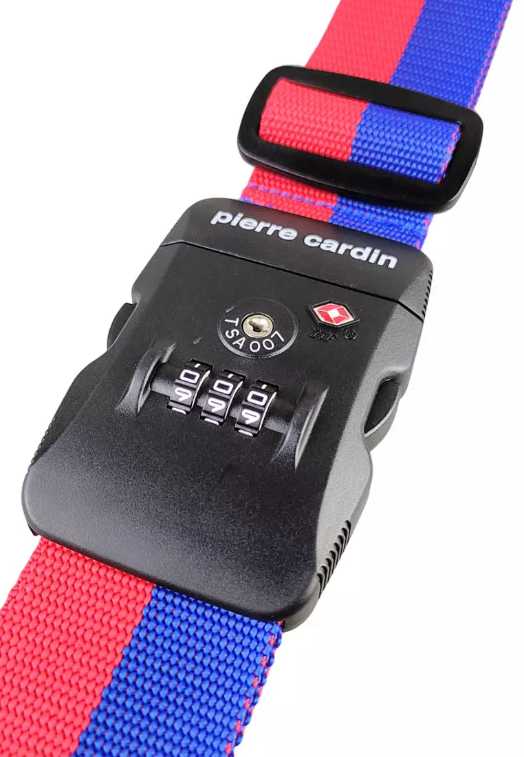 Pierre Cardin Strap Koper Travel Strap to Secure Luggage Tali Pengaman Sabuk Koper TSA