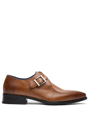 Twenty Eight Shoes brown Leather Monk Strap Shoes MC1229-2 E6E9FSH7FFEAF7GS_1
