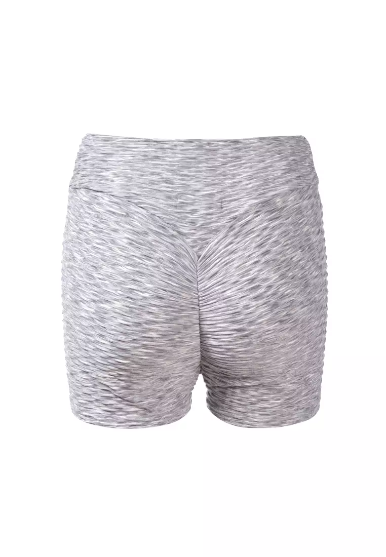 High Rise Biker Shorts in Grey