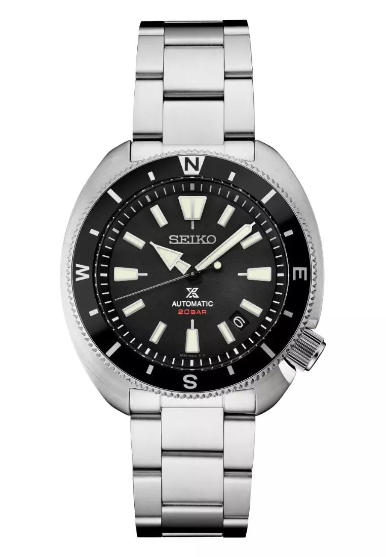 Seiko Prospex ‘Tortoise’ Land Edition Black Dial Stainless Steel Band Automatic Watch SRPH17K1