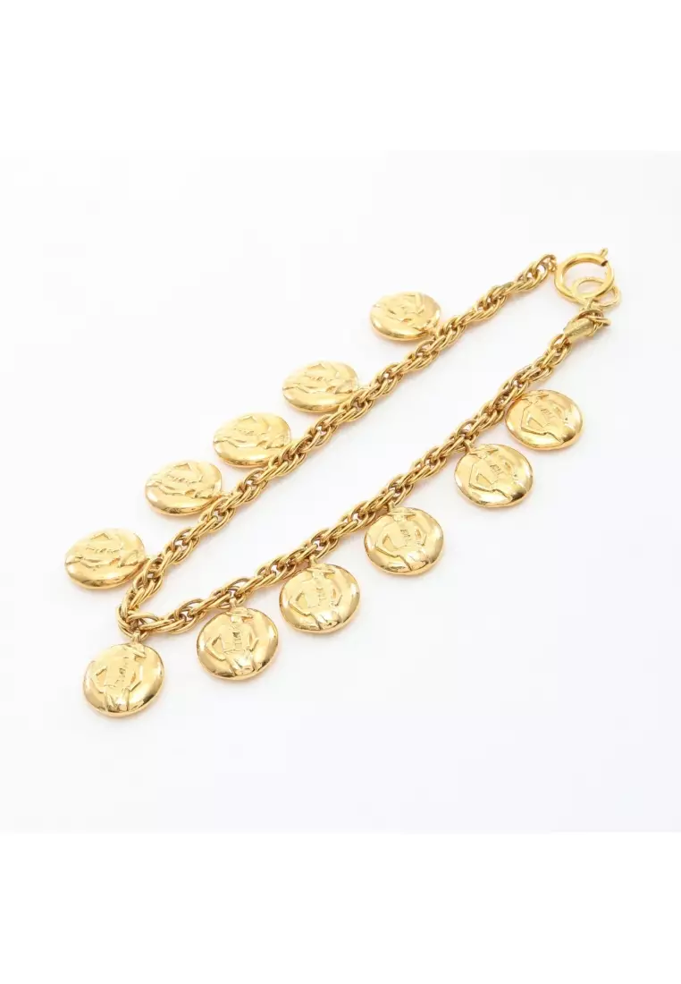 Pre-Loved Chanel mademoiselle necklace GP gold vintage