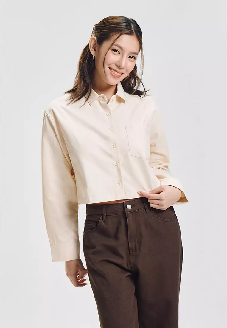 Long Sleeves Relaxed Oxford Button Down