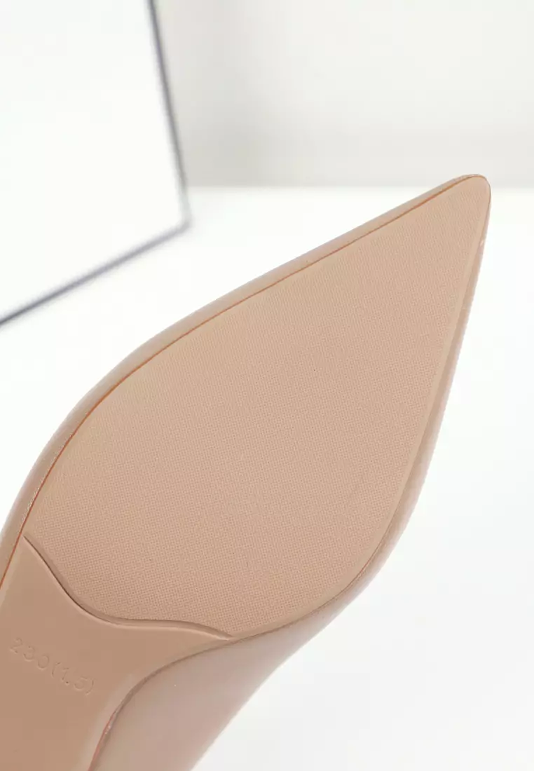 4.5CM Microfiber Leather Pointy Pumps 2045-2