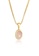 ELLI GERMANY gold Necklace Gemstone Pendant Basic Timeless with Pink Quartz Gold Plated F9C6EAC1437DEBGS_4