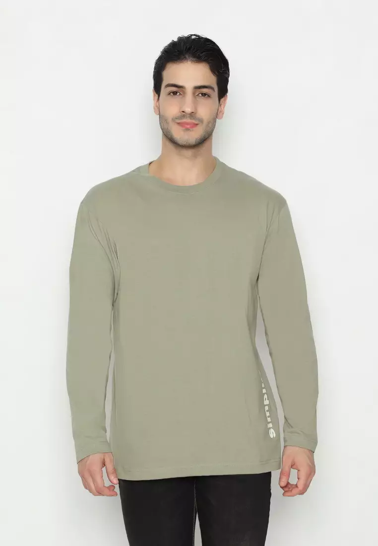 RBJ T-Shirt Cotton Lengan Panjang Pria 43036