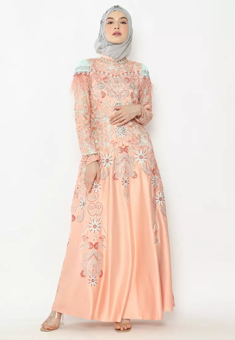 Bibiq Gamis Brokat Satin