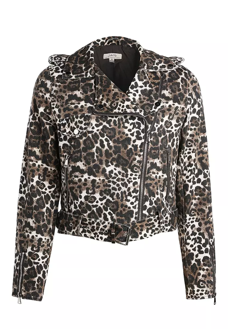 Buy London Rag Leopard Print Biker Jacket 2026 Online | ZALORA