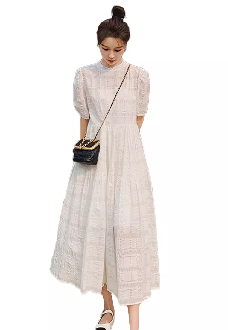 White one piece dress online sale