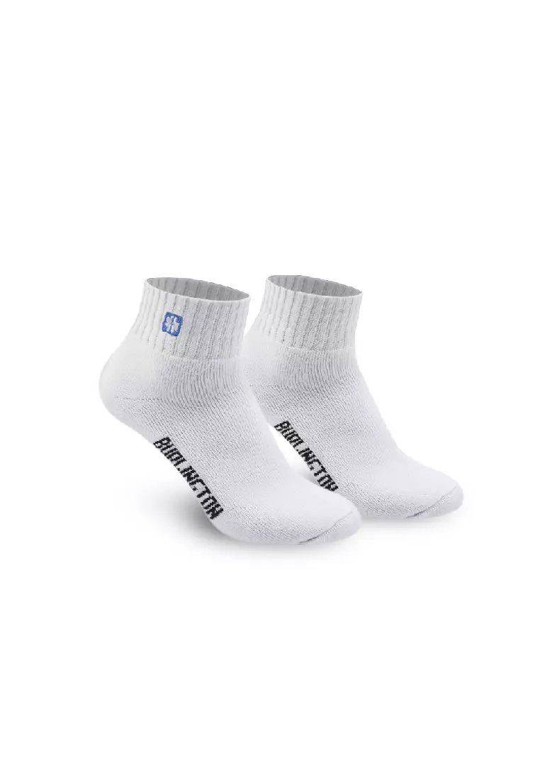 Men's Cotton Embroidered Thick Sports Ankle Socks 3 Pairs In A Pack E1001
