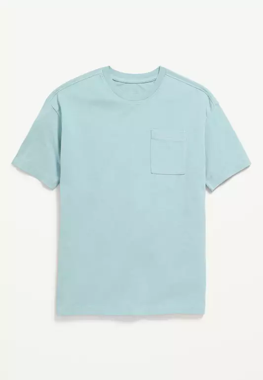 Oversized Short-Sleeve Pocket T-Shirt for Boys