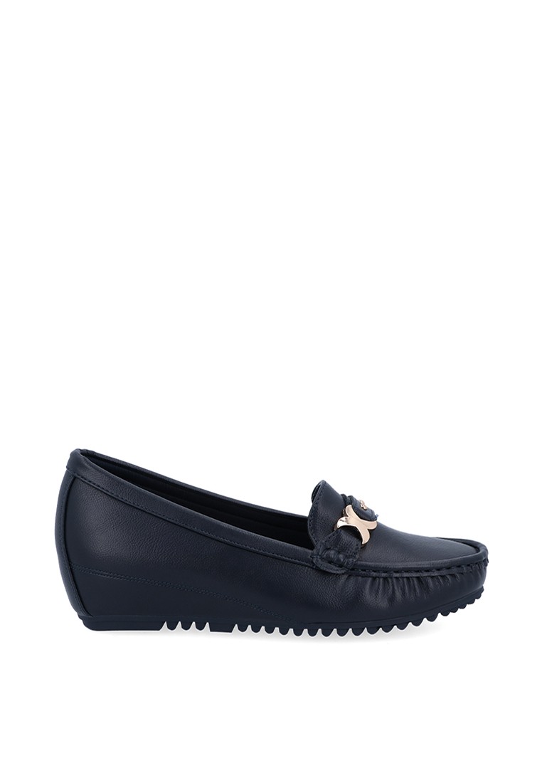 Dark Blue x Buckled Loafer