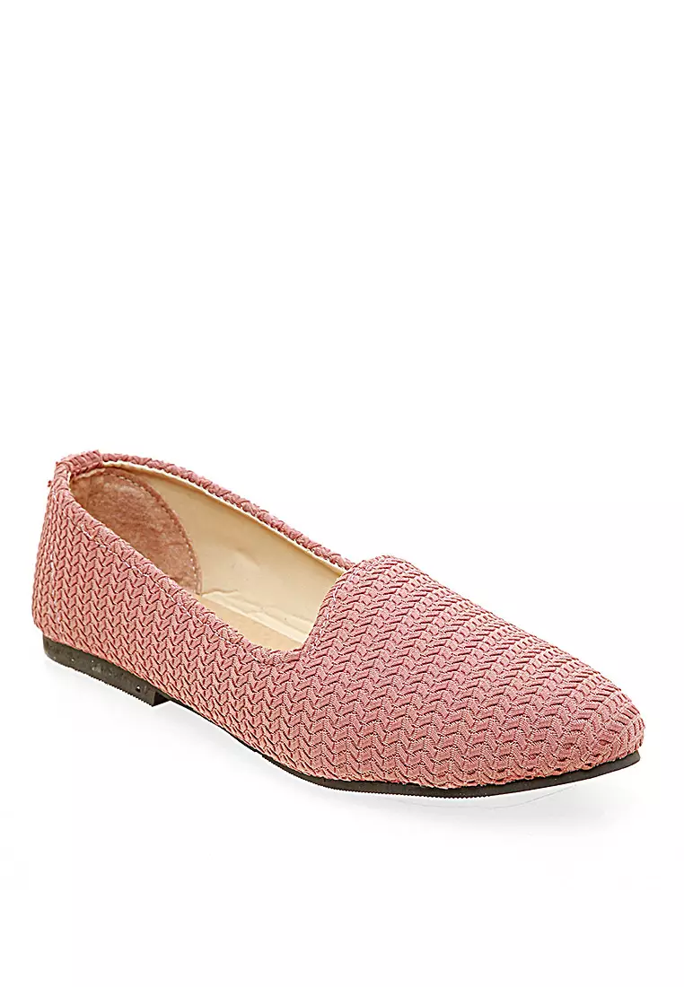 Naira Flatshoes Woman Design Casual Sepatu Wanita Premium Quality - Pink