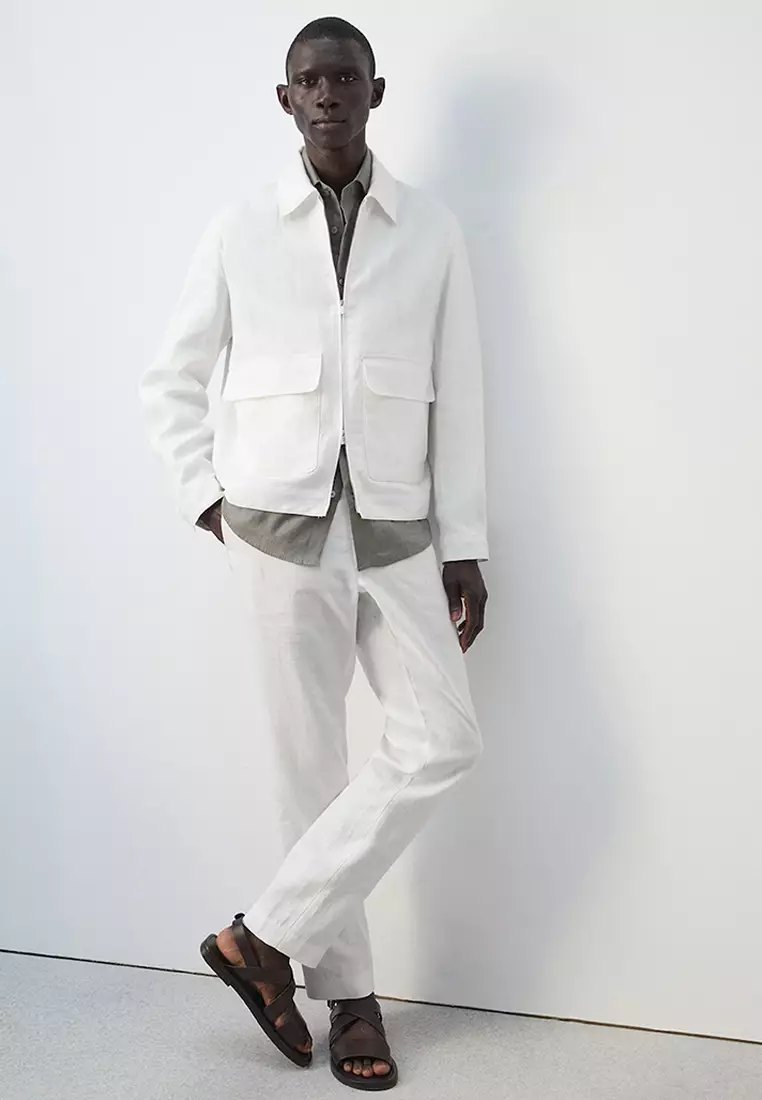 100% Linen Jacket with Pockets