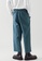 COS green and blue Oversized-Fit Elasticated Trousers 36E43AA9EC887CGS_2