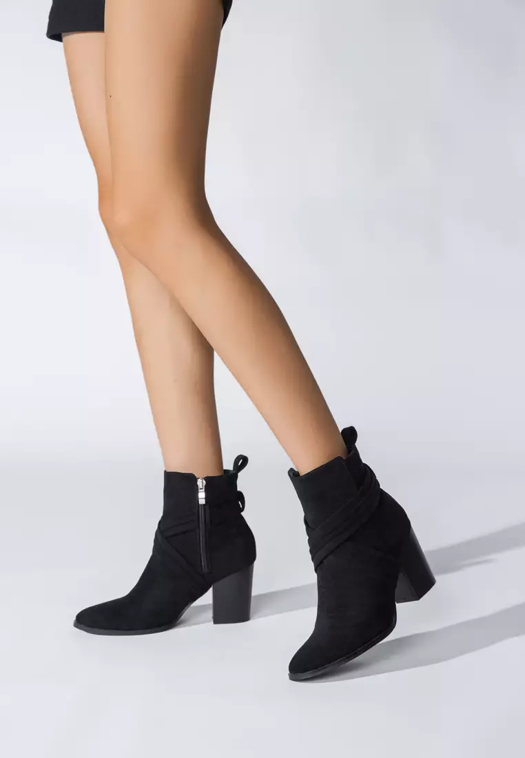 8CM Suede Fabric Ankle Boots WTY4051-27