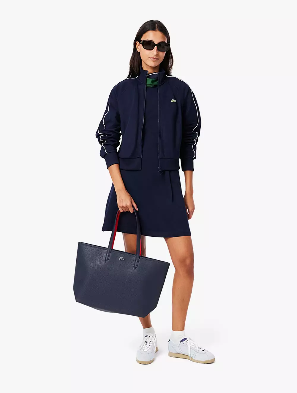 Anna Zipped Tote - Blue