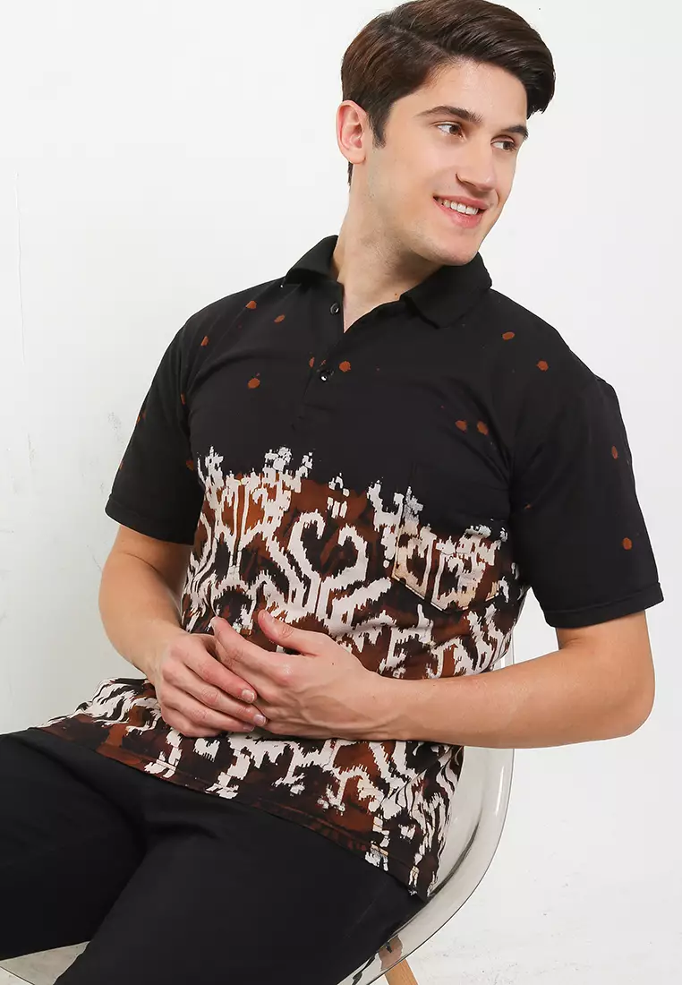 Wyman Kaos Polo Shirt Batik Exclusive Premium Casual Modern