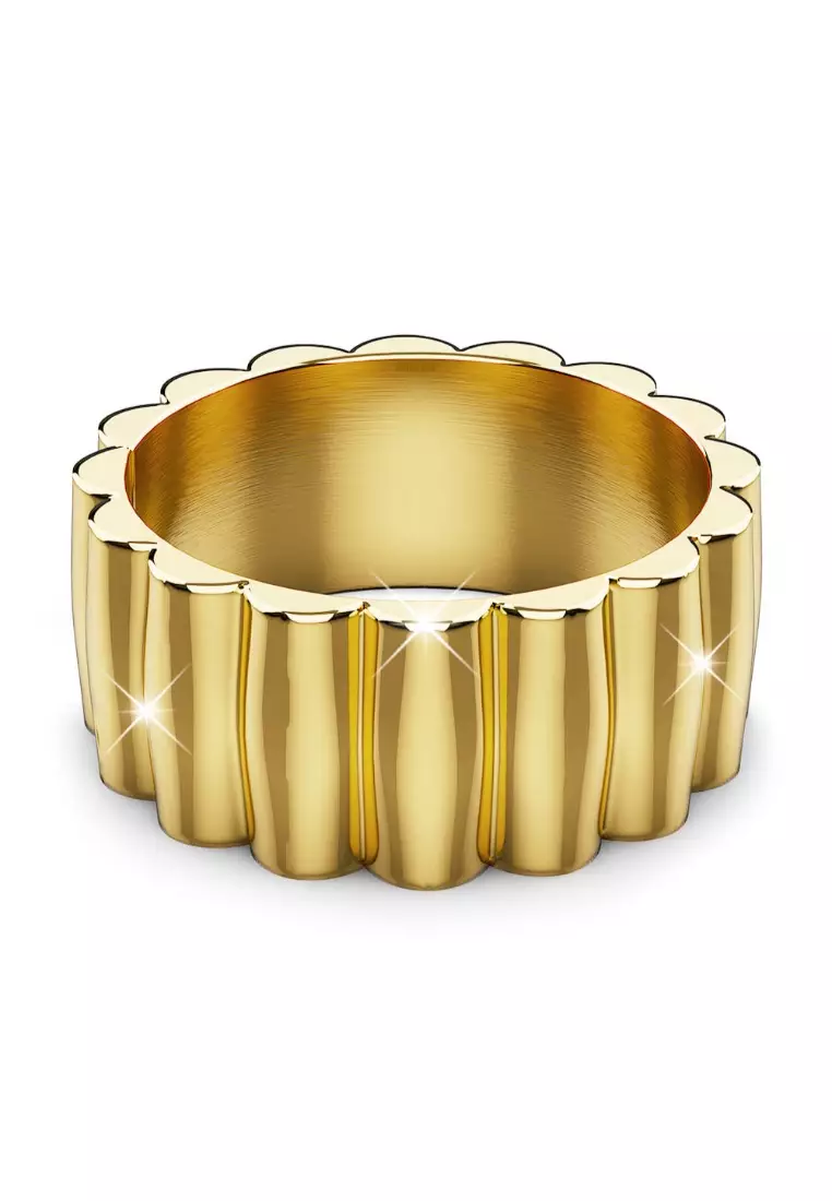 Aurum Circle Gold Layered Ring
