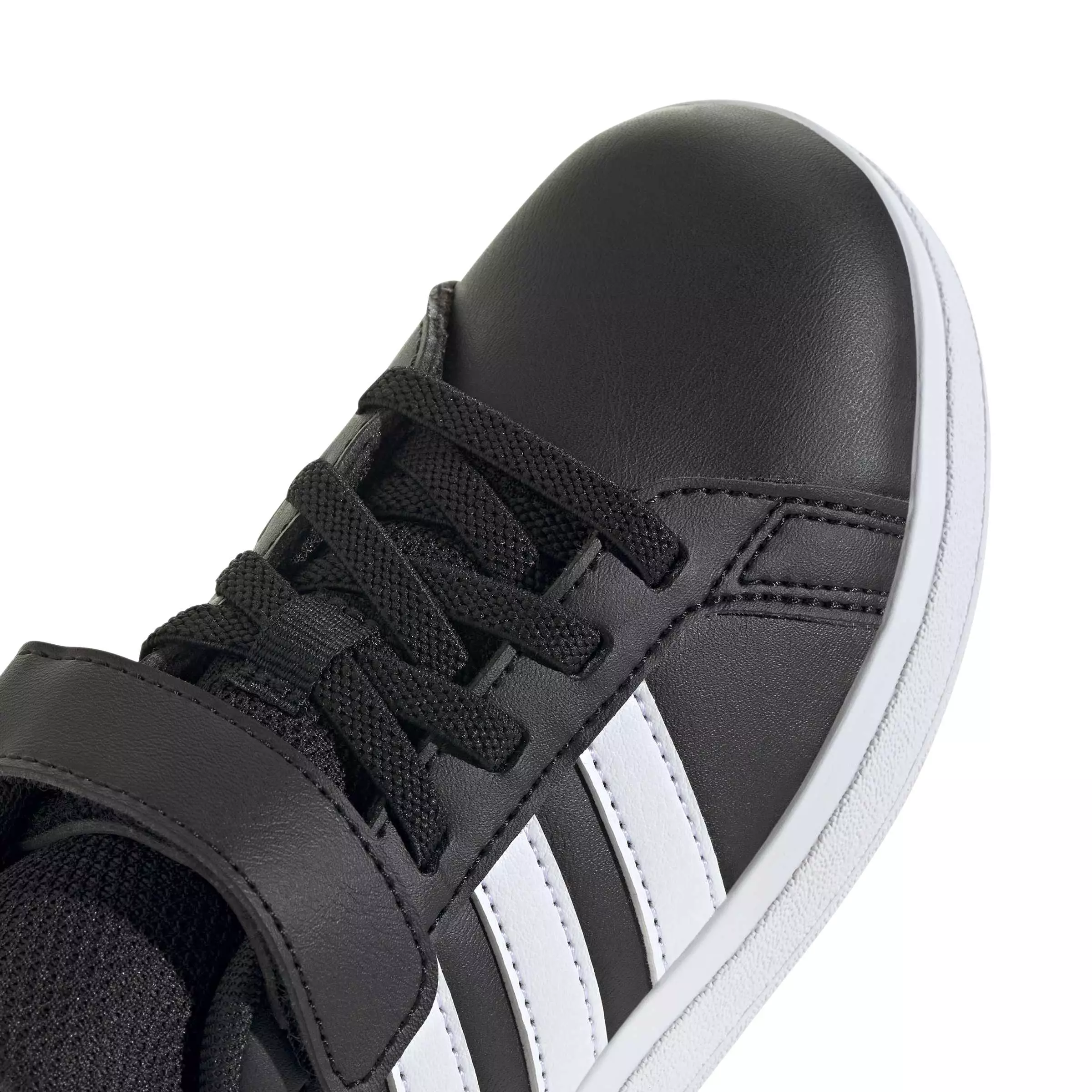 ADIDAS Grand Court 2.0 Shoes El C IE5995 - Sepatu Anak (Hitam)