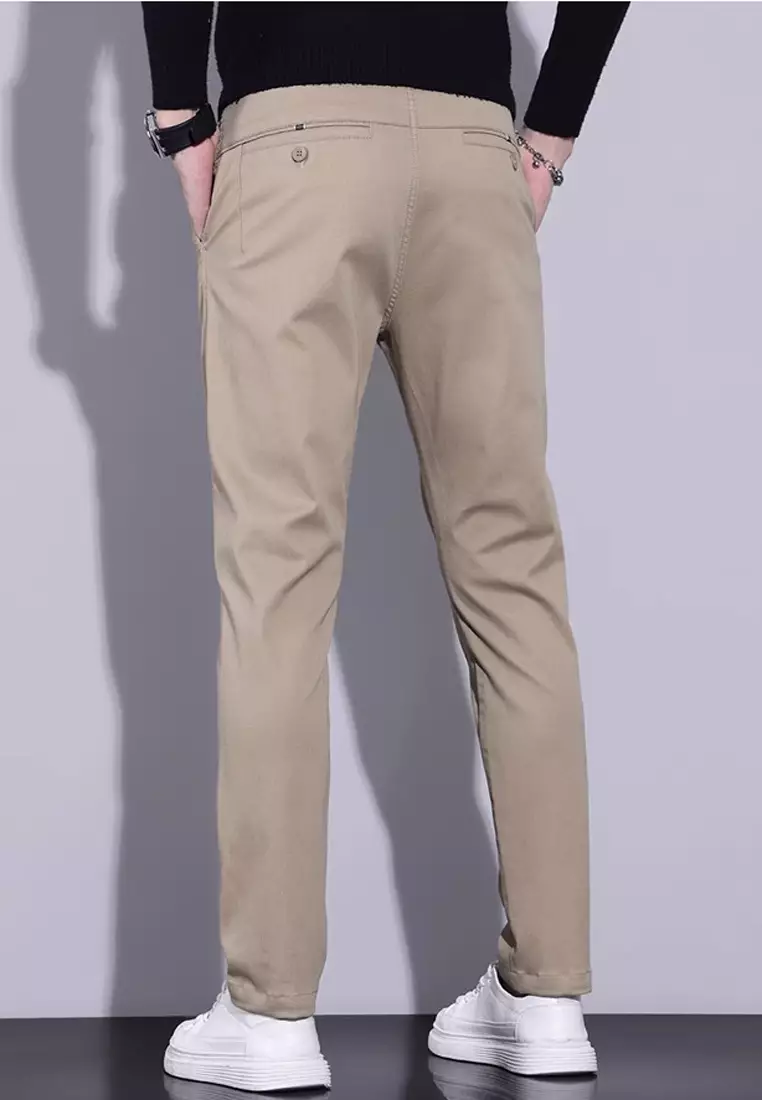 型男直腳斜布褲