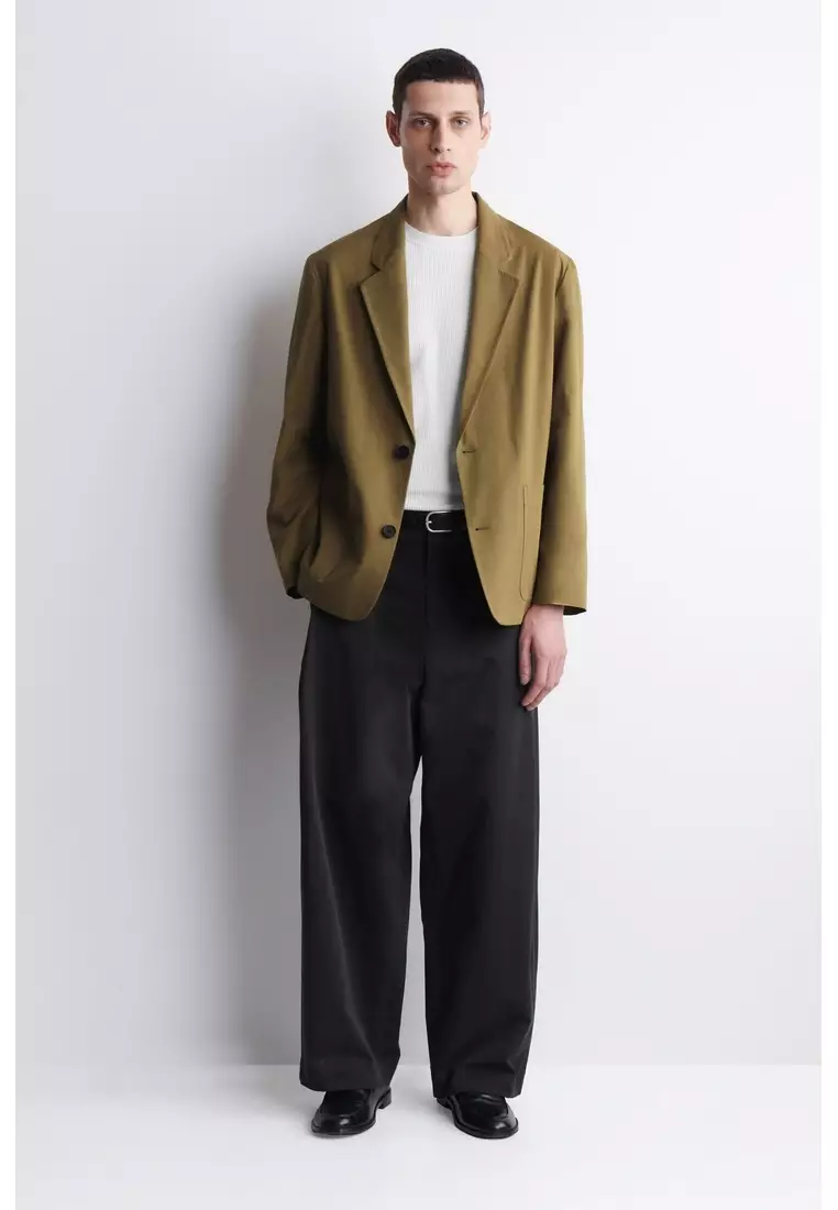 UNSTRUCTURED COTTON BLAZER