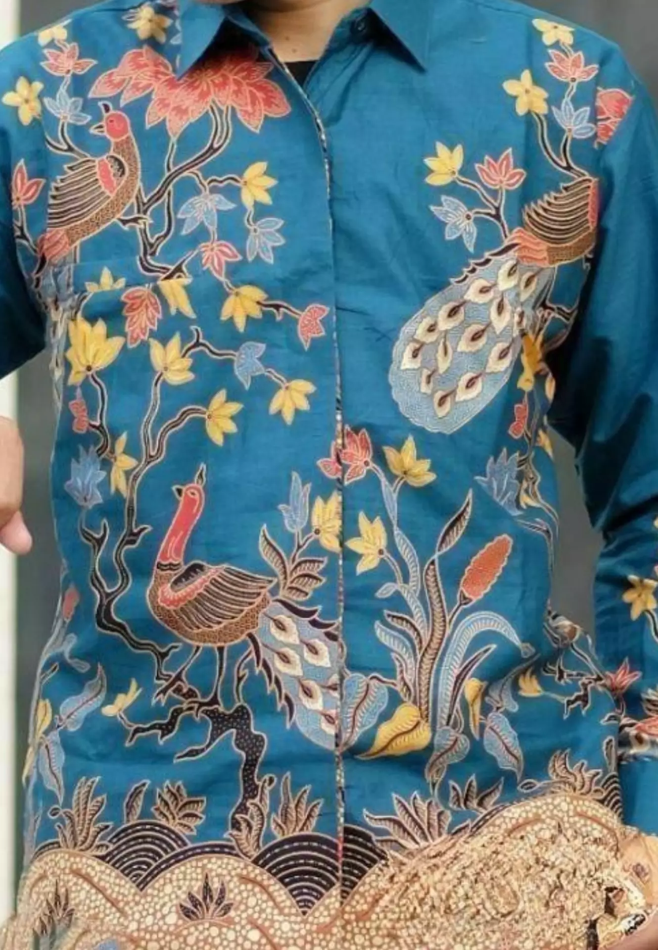 Prabasa Kemeja Batik Pria Premium Slimfit Modern Lengan Panjang B.A