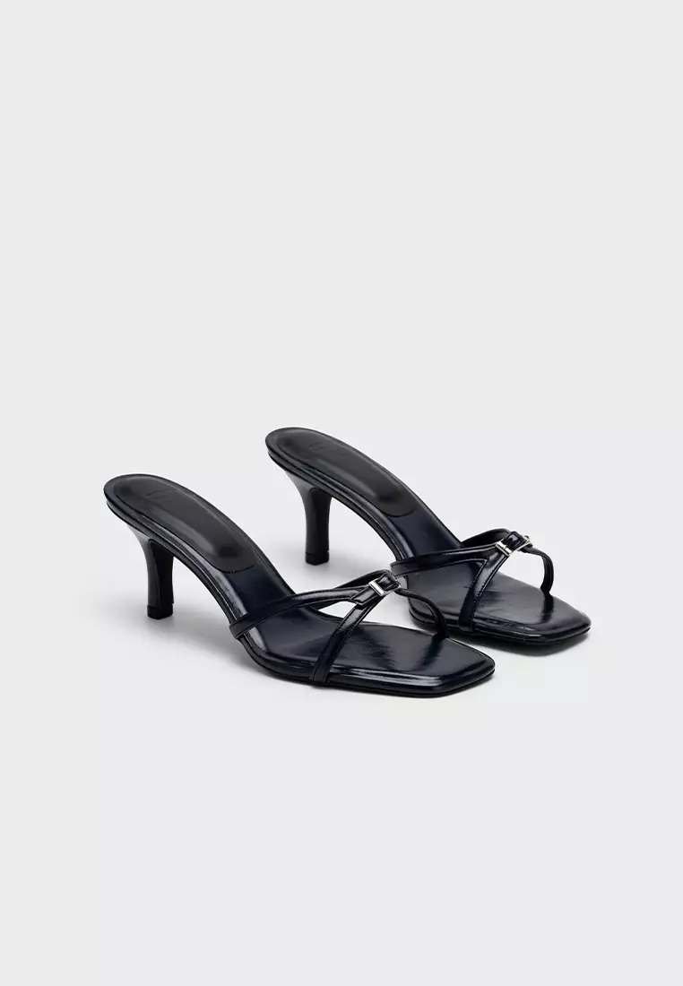 CLOUDFOAM SQUARE TOE STILETTO HEEL SLIDE
