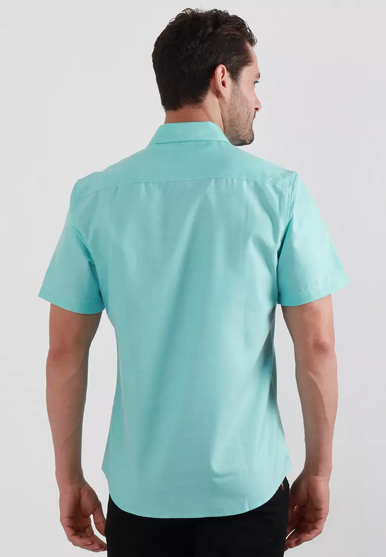 MAGINOT OXFORD TOSCA 1.0 Kemeja Casual Slim Fit Lengan Pendek