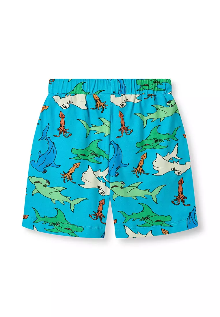 Shorts with hammerhead sharks