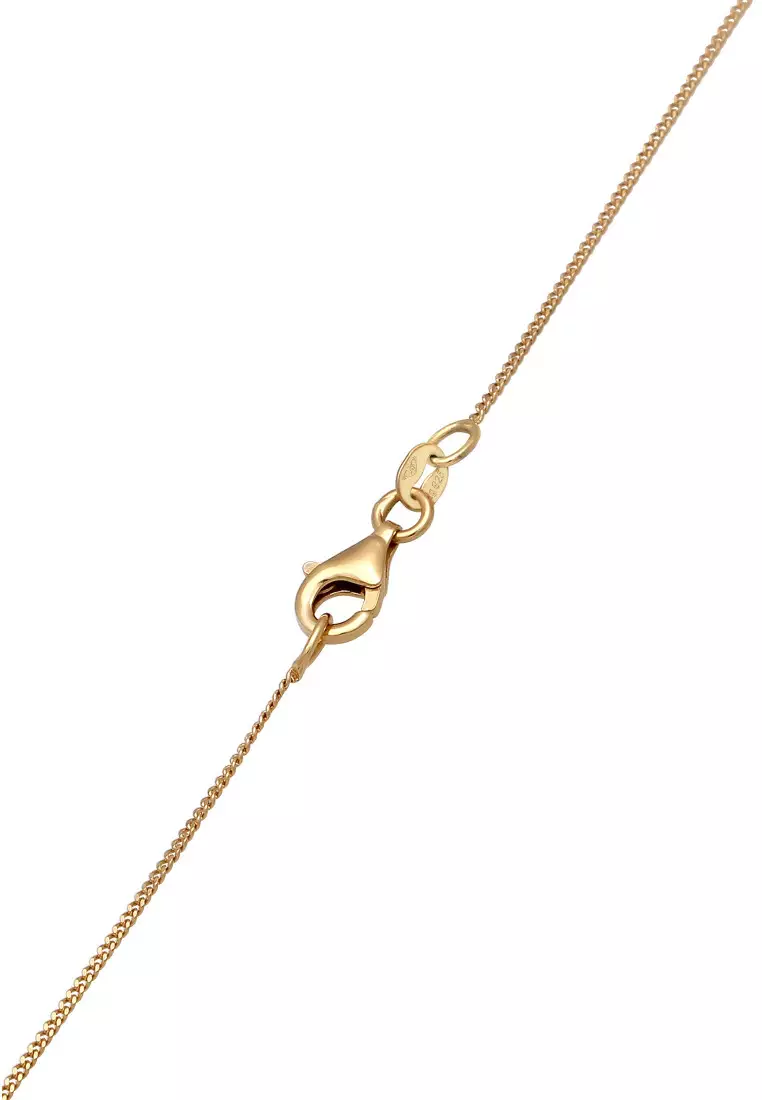 Kalung Perhiasan Perak 925 Wanita Y-Chain Gold Plated Embellished with Crystal by Swarovski®
