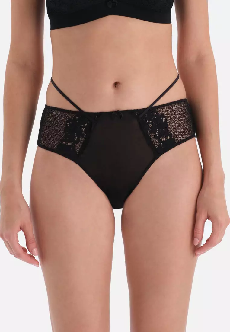 Buy DAGİ Black Bride Brazillian, Regular Fit, Underwear for Women