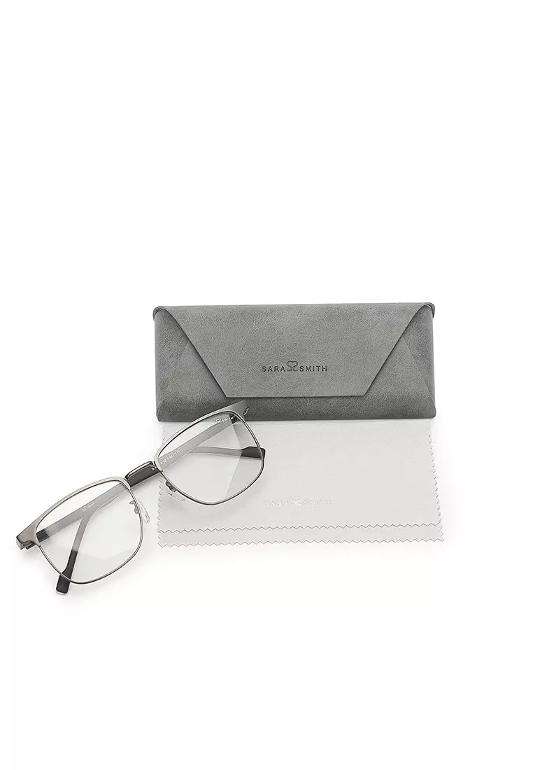 Unisex Photochromic Square Sunglasses - Matte Gun