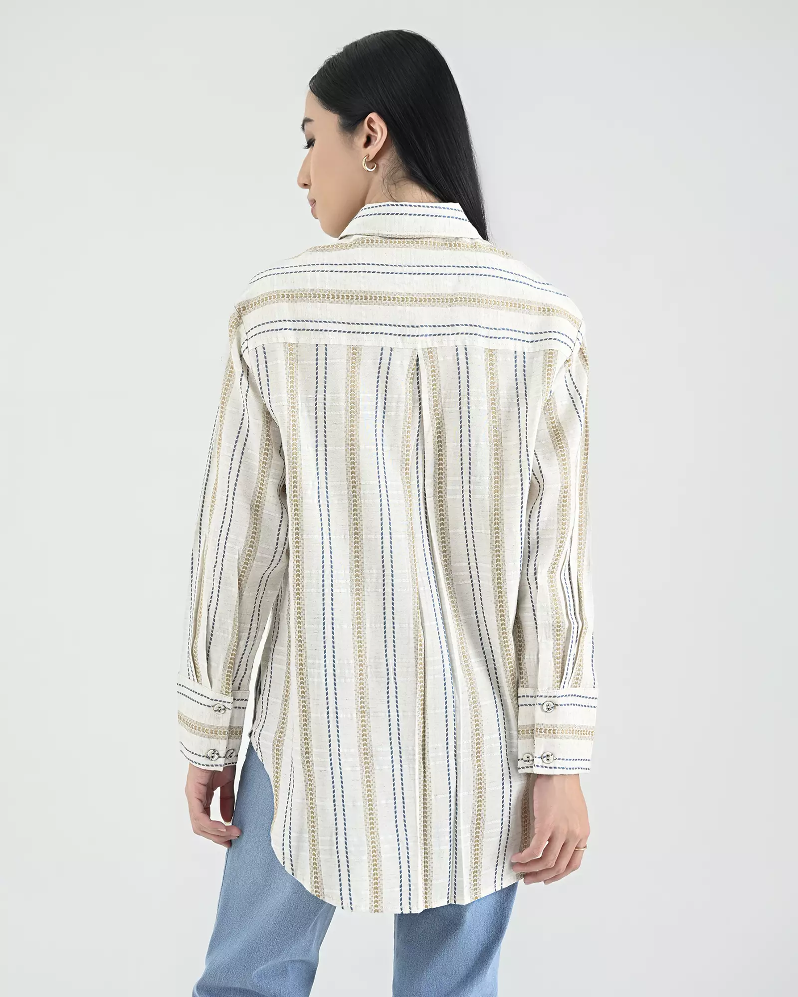 Geulis.id HENRIANA SHIRT - Blue