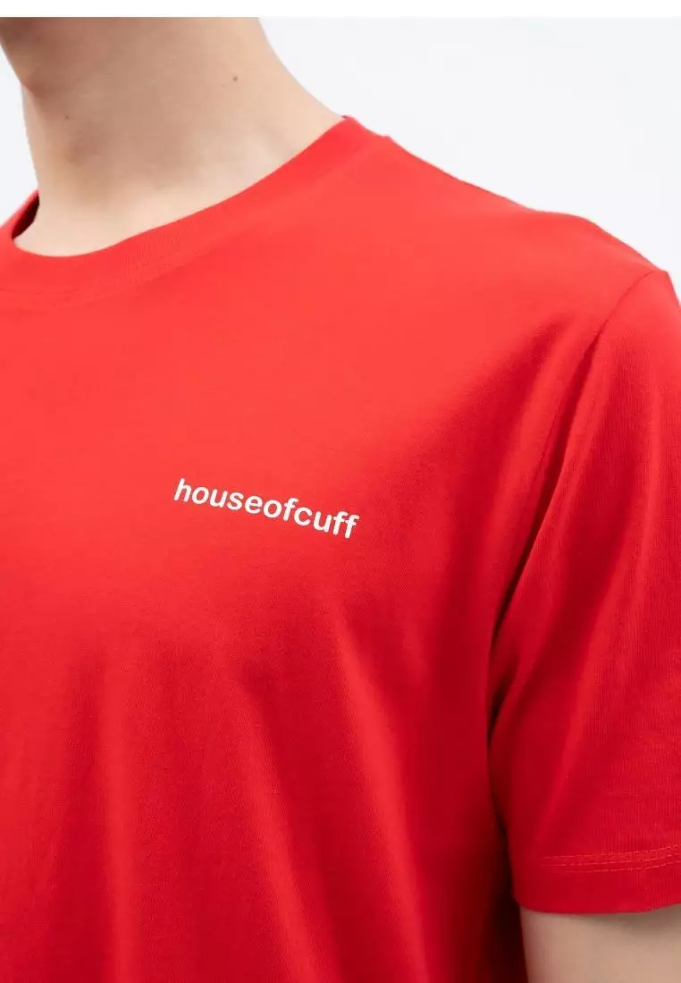 Kaos Polos Pria Premium Katun Combed Lengan Pendek Merah