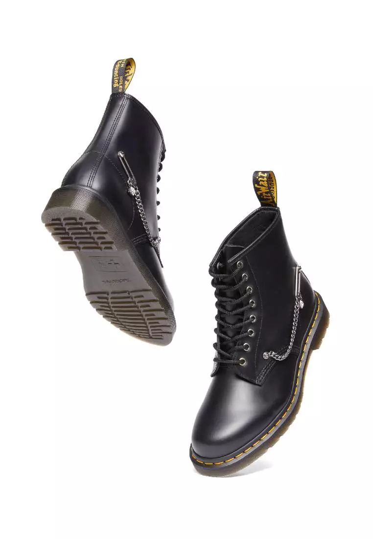 1460 SWAROVSKI LEATHER LACE UP BOOTS