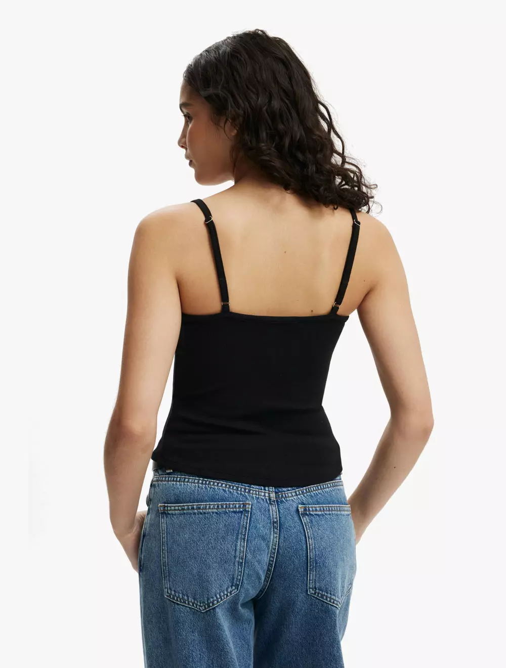 Cotton On - Atasan - Byron Scoop Cami - Black