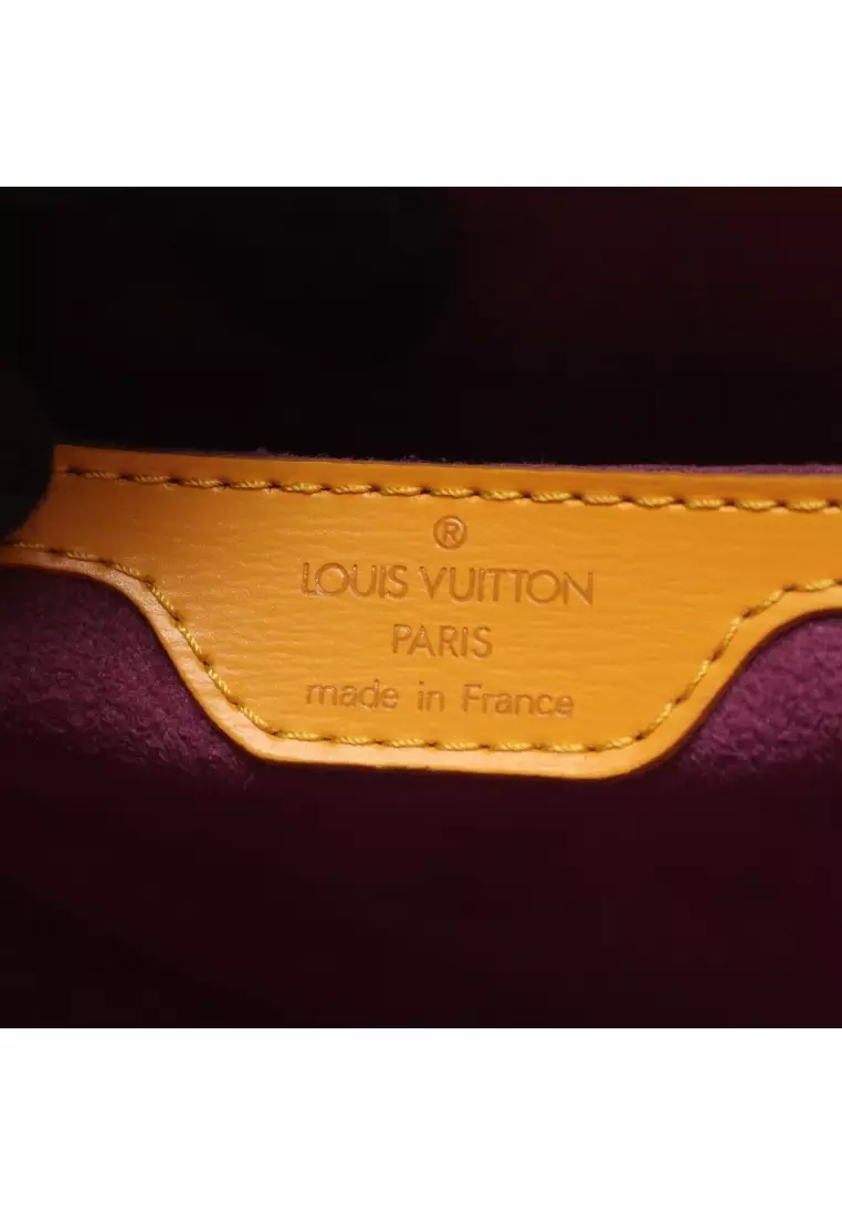 Pre-Loved Louis Vuitton Saint-Jacques Epi tassi yellow Handbag leather yellow