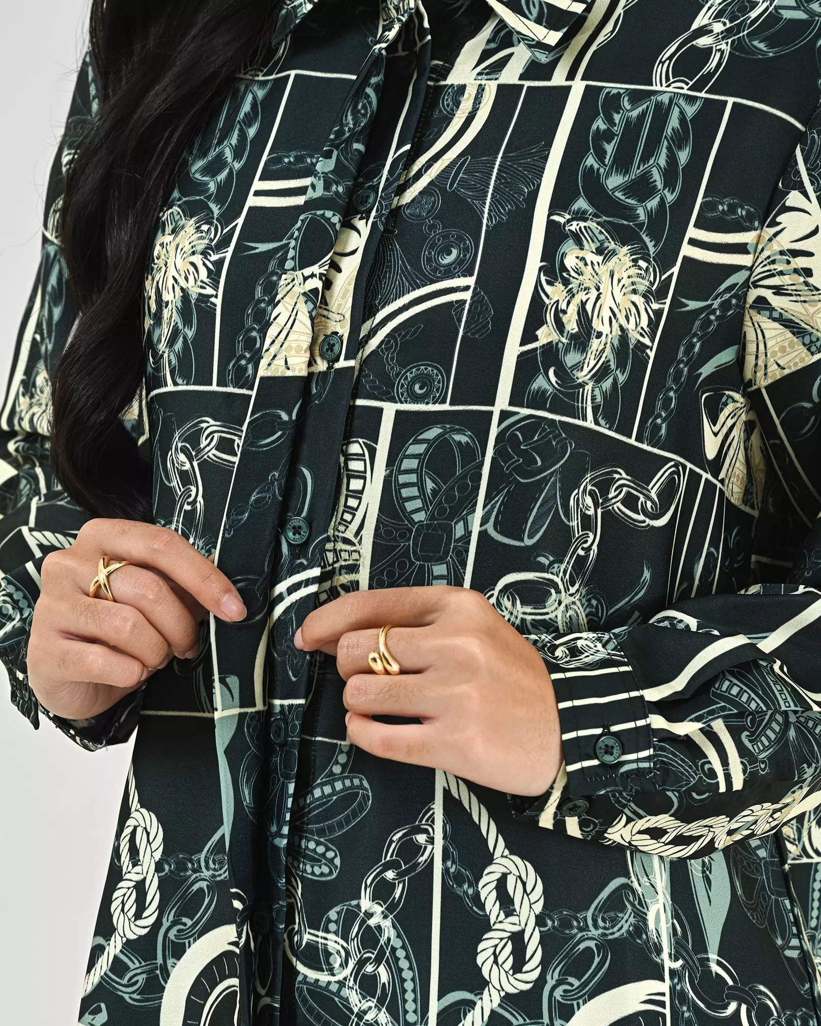 Geulis.id KEYLANI SHIRT - Midnightblue