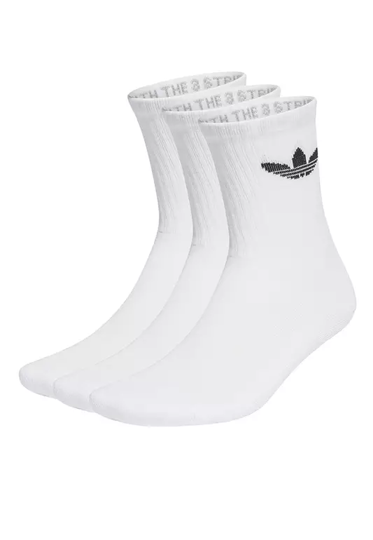 Trefoil Cushion Crew Socks 3 Pairs