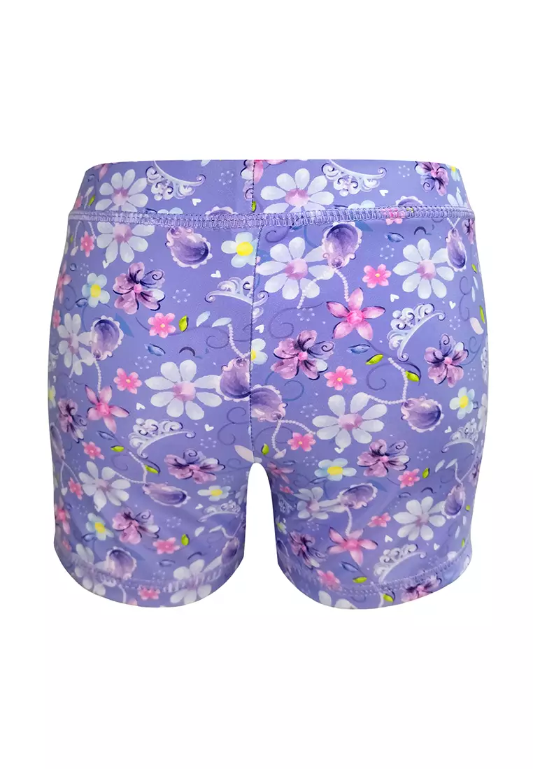 Sofia The First Bikini Top Bandeu Boyleg Set With Non-Rust Adjusters For Kids Girls